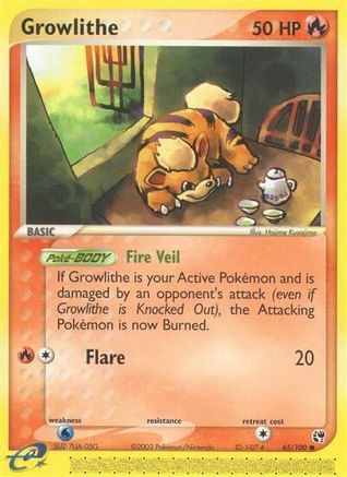 Sandstorm Growlithe #65