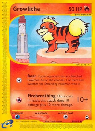 Aquapolis Growlithe (80) #080