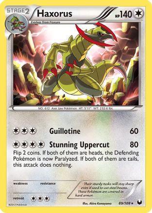 Dark Explorers Haxorus #89