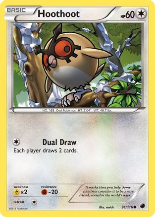 Plasma Freeze Hoothoot #91