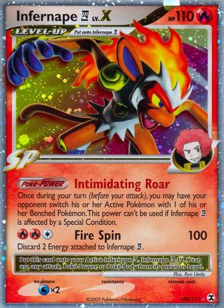 Rising Rivals Infernape E4 Lv.X #108