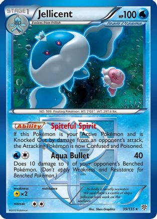 Plasma Storm Jellicent (Team Plasma) #39