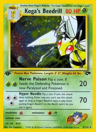 Gym Challenge Koga's Beedrill #009