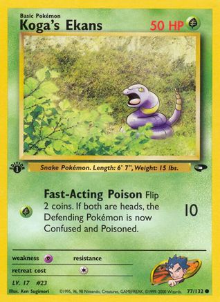 Gym Challenge Koga's Ekans #077