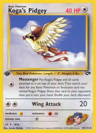 Gym Challenge Koga's Pidgey (49) #049