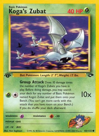 Gym Challenge Koga's Zubat #083