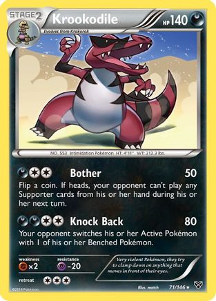 XY Base Set Krookodile #71