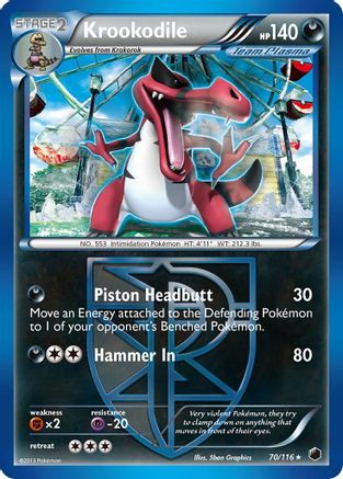 Plasma Freeze Krookodile (Team Plasma) #70