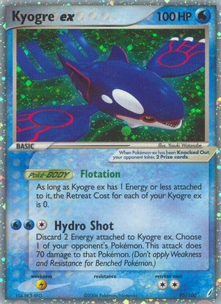 Crystal Guardians Kyogre ex #95