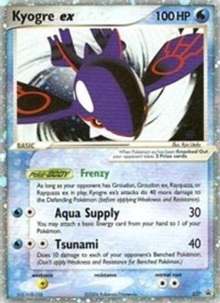 Nintendo Promos Kyogre ex - 037 (EX Collector's Tins) #037