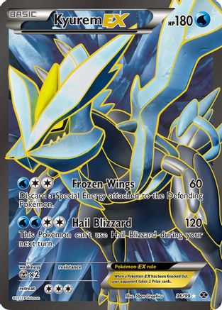 Kyurem EX (96 Full Art) - Next Destinies - Pokemon