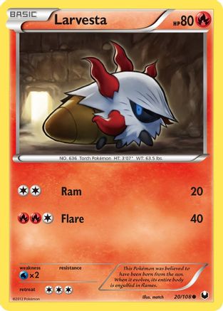 Dark Explorers Larvesta (20) #20