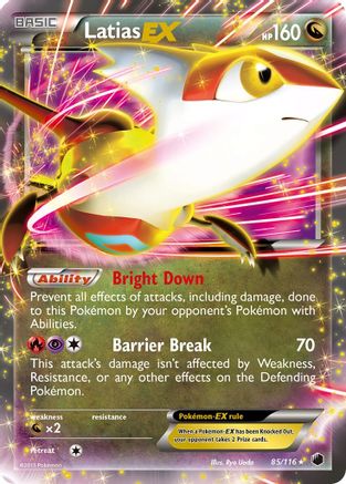 Plasma Freeze Latias EX #85