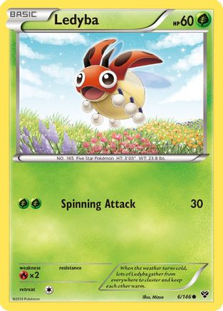 XY Base Set Ledyba #6