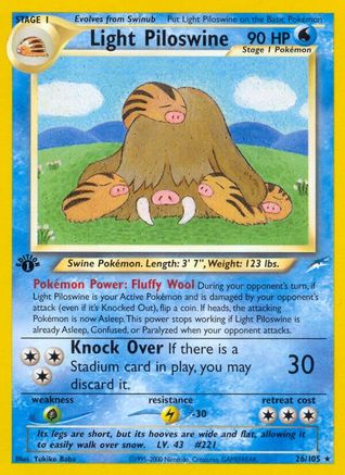 Neo Destiny Light Piloswine #026