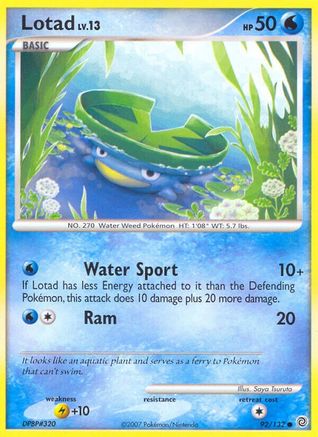 Secret Wonders Lotad #92