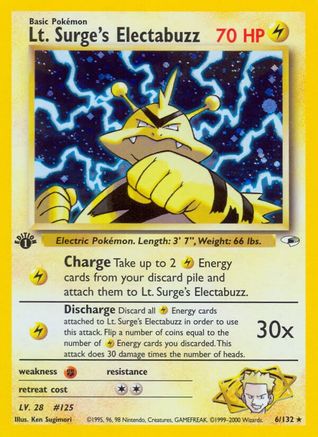 Gym Heroes Lt. Surge's Electabuzz (6) #006