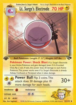 Gym Challenge Lt. Surge's Electrode #052