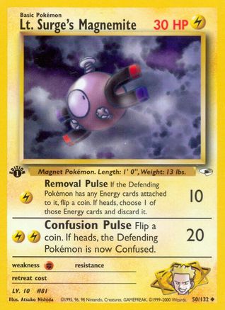 Gym Heroes Lt. Surge's Magnemite (50) #050