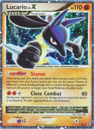 Diamond and Pearl Promos Lucario LV.X #DP12