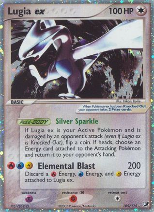 PSA 2 GOOD Lugia ex 090/106 2005 Holo Golden Sky Silvery Ocean 1st Ed  Pokémon