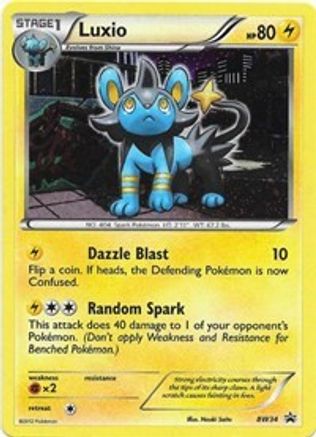 Black and White Promos Luxio - BW34 (Cosmos Holo) #BW34