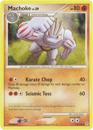 Diamond and Pearl Machoke #53