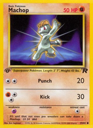 Team Rocket Machop #59