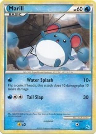 Marill (#15) 15 HGSS Trainer Kit: Gyarados & Raichu Pokémon card