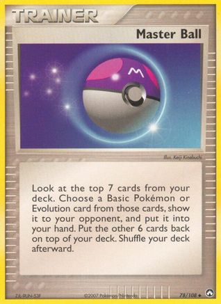 Power Keepers Master Ball #78