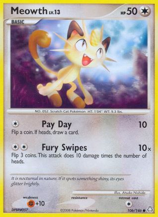 Legends Awakened Meowth #106