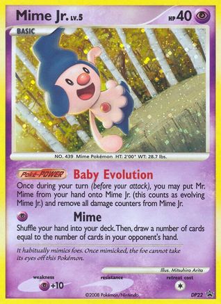 Diamond and Pearl Promos Mime Jr. #DP22
