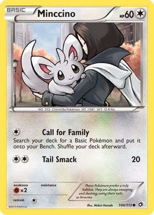 Legendary Treasures Minccino #104