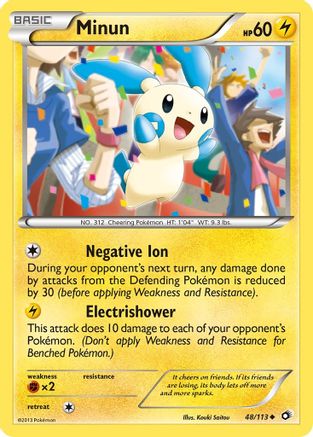 Legendary Treasures Minun #48