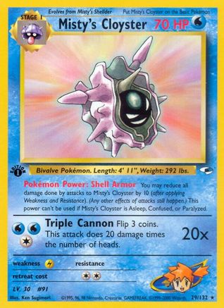 Gym Heroes Misty's Cloyster #029