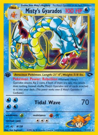 11# First Edition Holographic Gyarados - 25 First Edition Pokemon Cards #