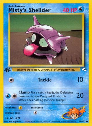 Gym Heroes Misty's Shellder #089