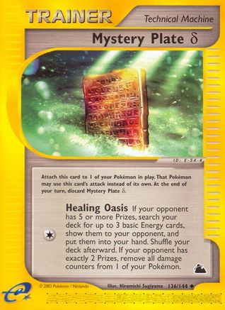 Skyridge Mystery Plate Delta #136