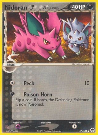 Dragon Frontiers Nidoran M (Delta Species) #57