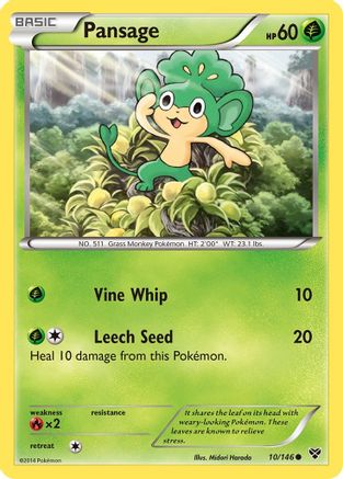 XY Base Set Pansage #10