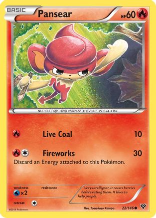 XY Base Set Pansear #22