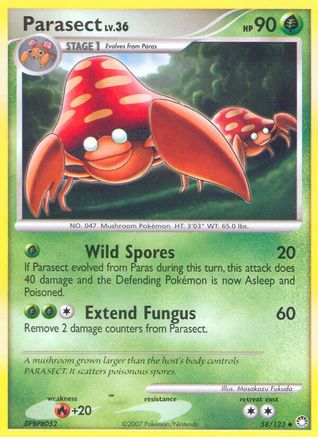 Mysterious Treasures Parasect #58