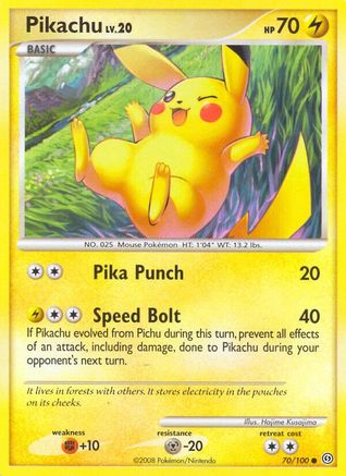 Stormfront Pikachu #70