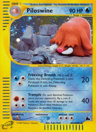 Skyridge Piloswine (H22) #H22