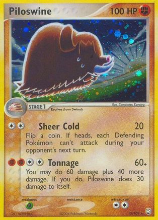 Team Rocket Returns Piloswine #13