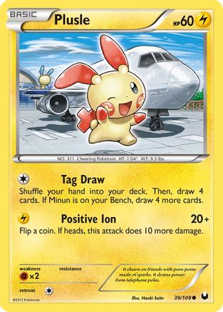 Dark Explorers Plusle #39