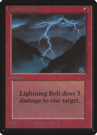 Esitellä 73+ imagen mtg beta lightning bolt