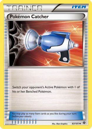 Pokemon Catcher Pokemon B&W Plasma Blast Card # 83 BW10-083 4x U 
