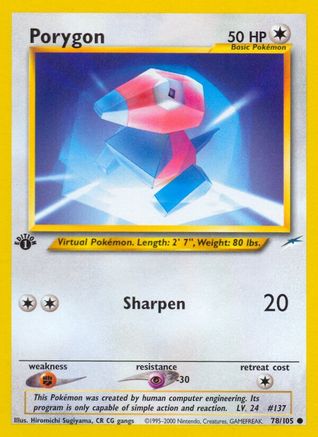 Neo Destiny Porygon #078