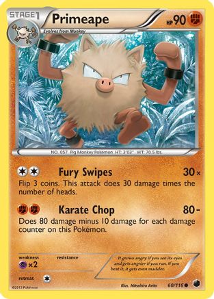 Plasma Freeze Primeape #60